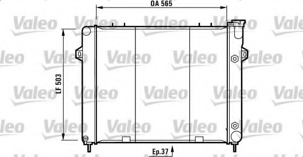 VALEO 732714 Radiator, engine cooling